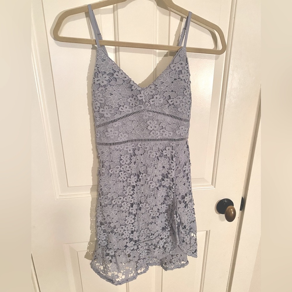 Abercrombie & Fitch lace cami dress. Size XS. Powder blue color.